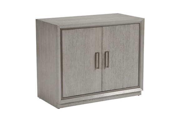 Ethan Allen Faraday 2 Door Cabinet in Gray Flannel (*retail $2,805)