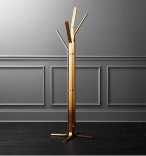 CB2 Valentina Standing Gold Coat Rack (*retail $315)