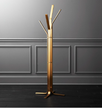 CB2 Valentina Standing Gold Coat Rack (*retail $315)
