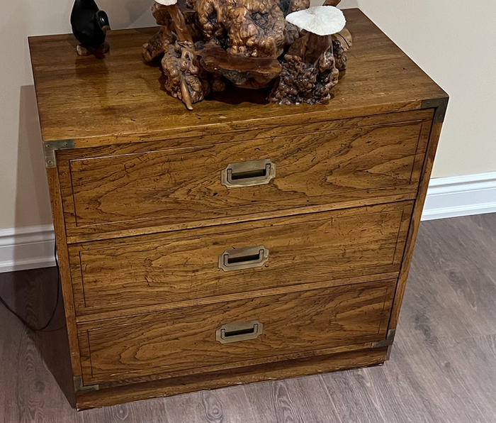Campaign Style Nightstand