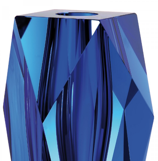 Moser Gema Vase in AQUAMARINE/BLUE, Designed by Katerina Dousova (retail $4,400)