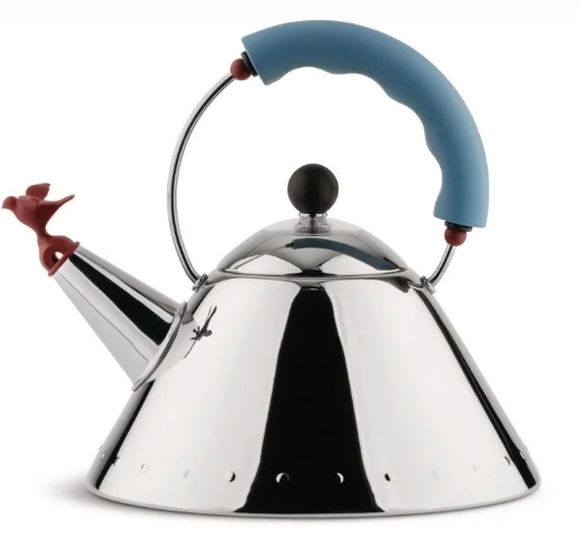 Alessi 9093 Kettle with Bird Whistle, Designed by Michael Graves
