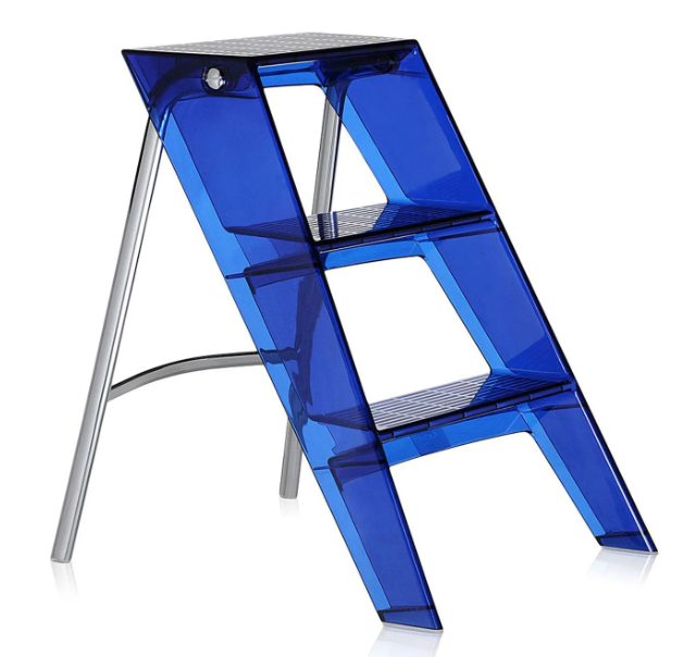 Kartell Cobalt Blue Upper Stepladder, Designed by Alberto MEDA & Paolo Rizzatto (*retail $668).