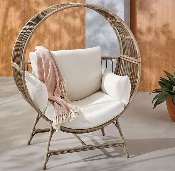 Bellamy Patio Outdoor Round Wicker Chair