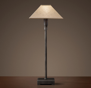 Restoration Hardware Pyramid Telescoping Table Lamp with Linen Shade (*2 available- priced individually)
