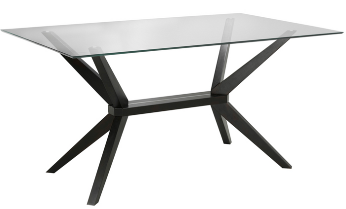 BRAND NEW Vista Dining Table, Dark Walnut Base