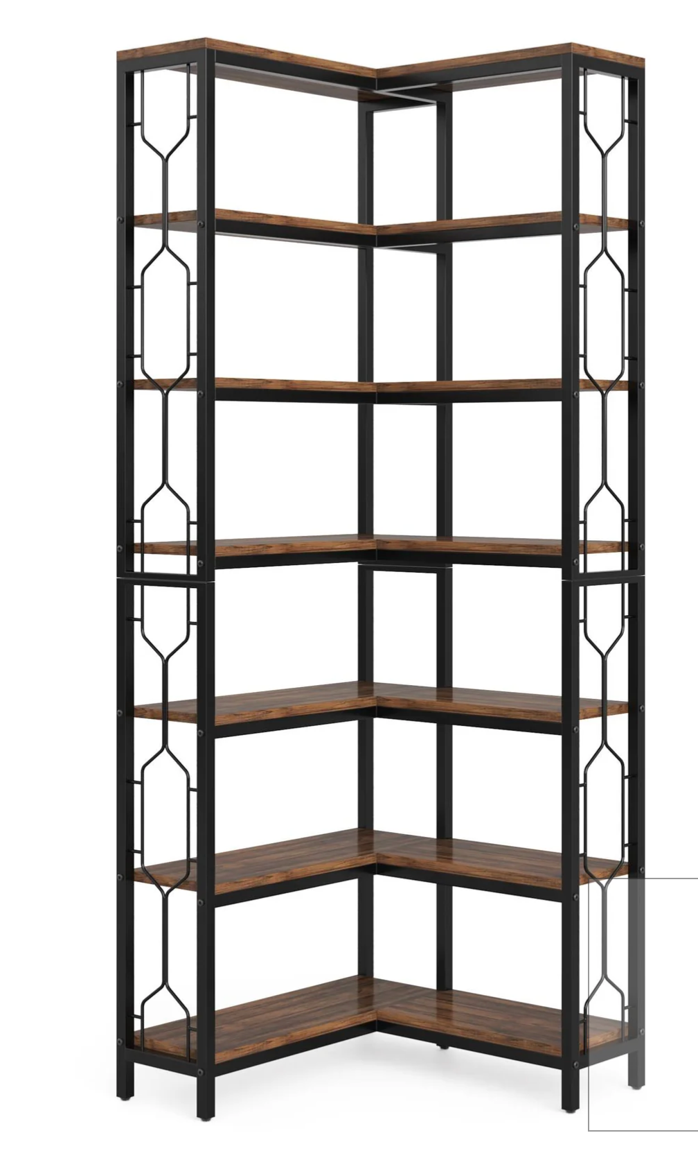 *BRAND NEW IN BOX--   Tribesigns 7-Tier Corner Etagere Shelving (*retail $199)