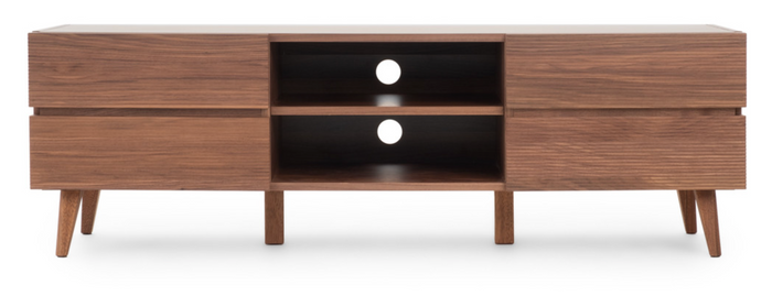 Mobilia Eckhart Walnut TV and Entertainment Unit (*retail $1,399)