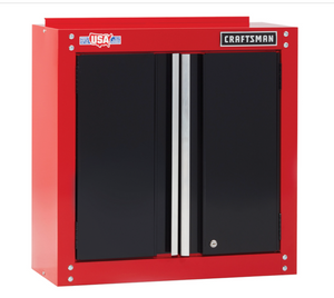 CRAFTSMAN 28-in Red and Black Steel Wide Garage Storage Wall Cabinet # 1