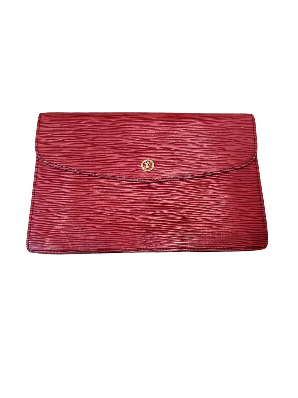 Louis Vuitton Epi Montaigne Red Clutch Bag