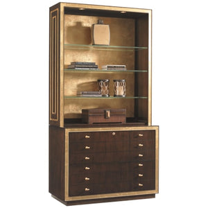 Sligh Bel Aire Beverly Palms 2pc Bookcase with File Cabinet # 1 (*retail $6,680)