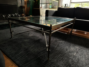 Beautiful Glass & Wrought Iron Coffee Table