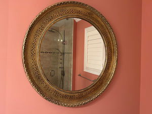 Round Gold Mirror