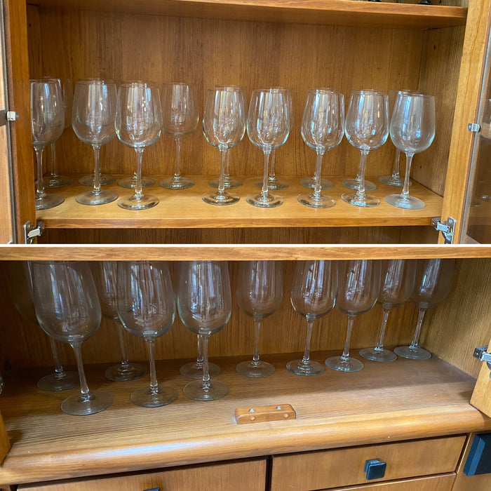 28 Wine Glasses Lot