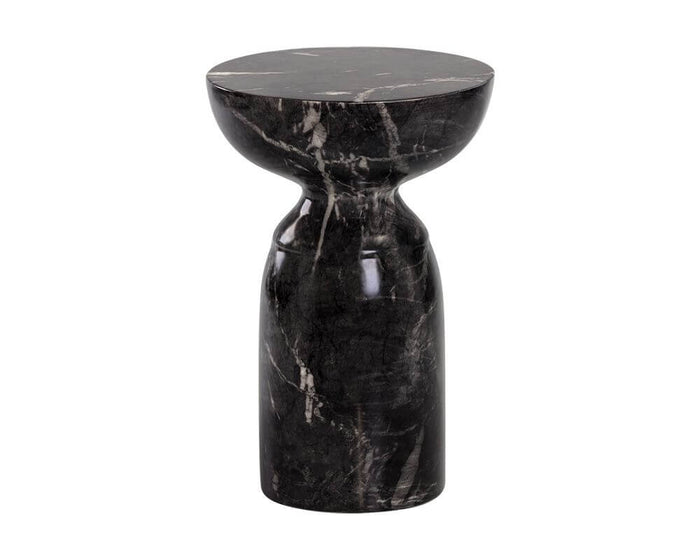 *BRAND NEW Sunpan Goya "Marble Look" End Table - Black (*Retail value $885)