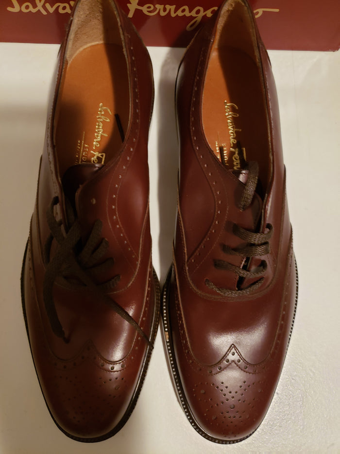 Men's Ferragamo Brown Lace-Ups