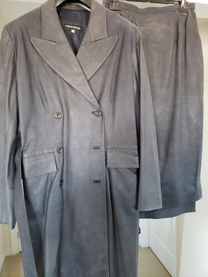 Women's Marcel Marongiu Jacket Skirt Set (Leather)