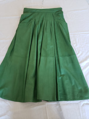 Brado - Green Leather (Jacket, Skirt, Trouser set)