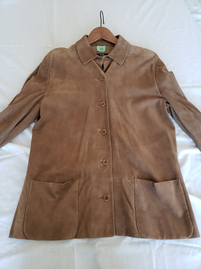Men's Zanella Brown Suede Jacket
