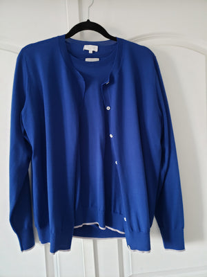 Women's Escada Blue Cardigan & Top Set (2 pc)