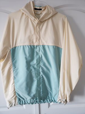 Men's Ermenegildo Zegna Cream & Teal Windbreaker