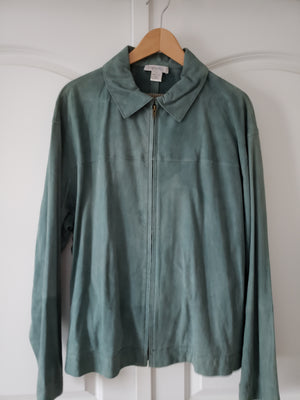 ZegnaS Teal Suede Jacket