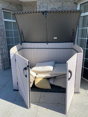LIFETIME HORIZONTAL STORAGE SHED (75 CUBIC FEET)