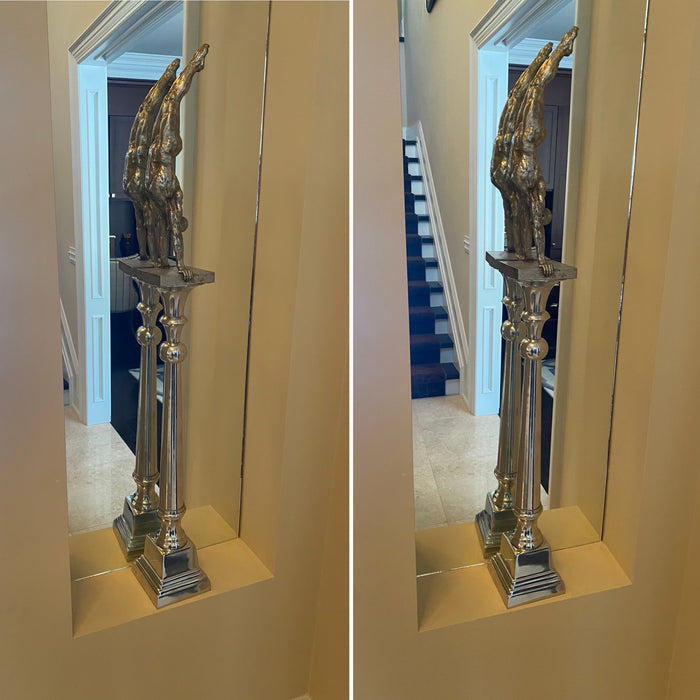 Pair of Decor Statues on 'Abbott' Stands