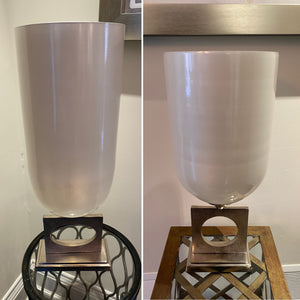 Pair of White Decorative Vases