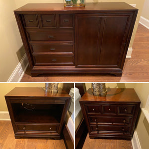 3 Piece "Stanley Furniture" Wood Bedroom Furniture