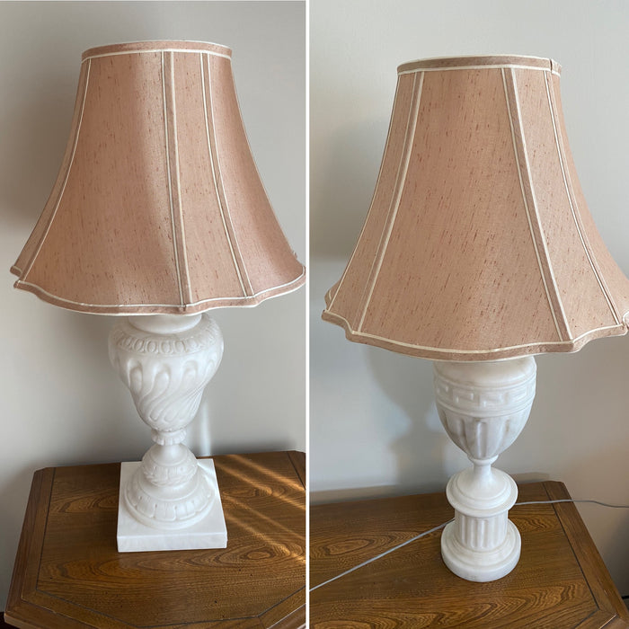 Pair of Volterra Alabaster, Made in Italy Table Lamps