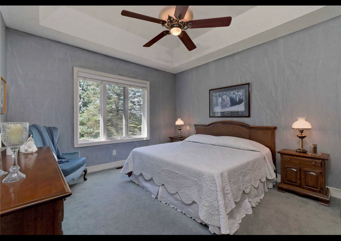 Vintage Ethan Allen King 'Classic Manor' Cane Headboard