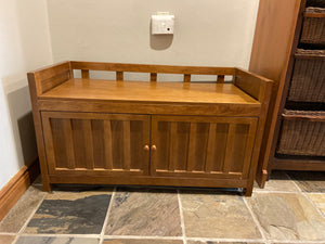 Wood Storage Bench