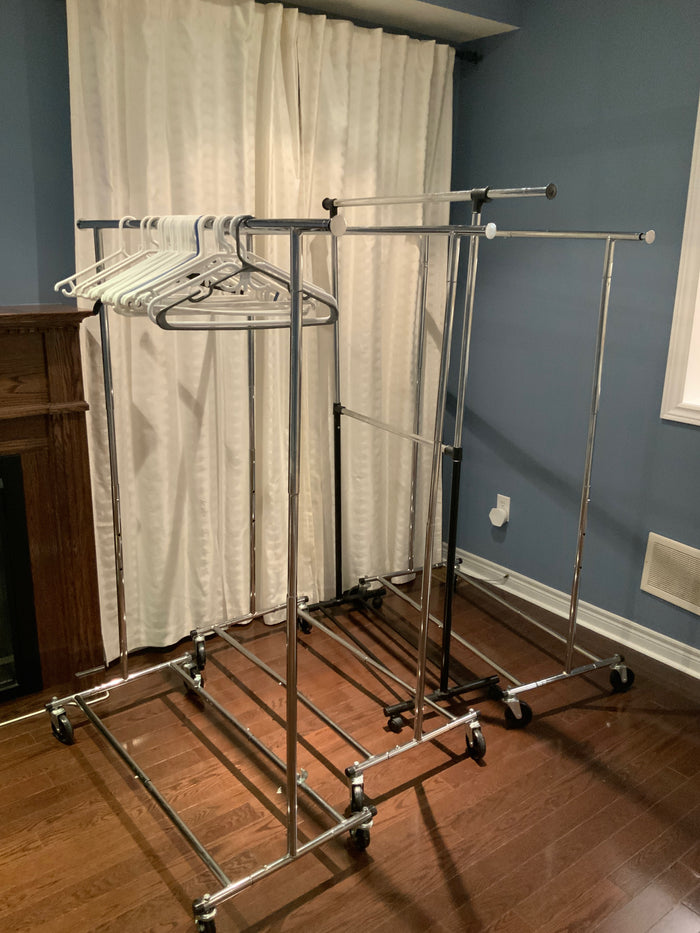 4 Metal Clothing Racks