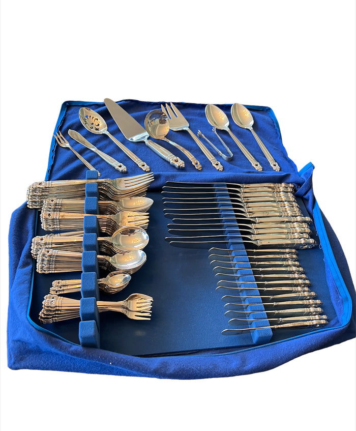 'Royal Danish' by International Sterling Silver Flatware Set- Service for 12 (117 Pieces)