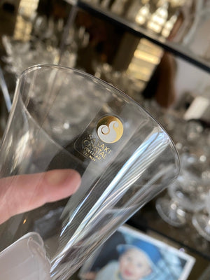 11 Sasaki Crystal "Wings" Wine Glasses