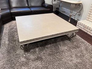 Large Solid Stone Square Coffee Table (*very heavy)