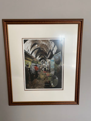 Signed & Framed Print- Market by Schreiber