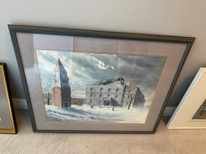 Watercolour, Winter Village # 2 by Douglas R. Pay