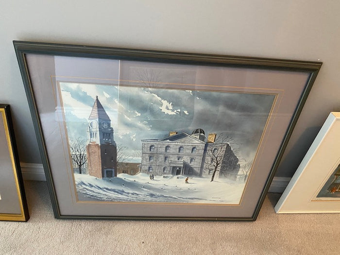 Watercolour, Winter Village # 2 by Douglas R. Pay