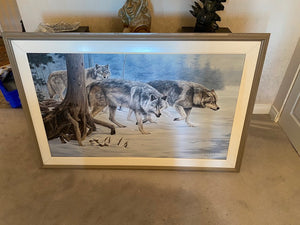 Original Oil Painting- "Wolves" by Ron Balaban