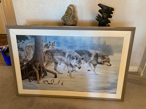 Original Oil Painting- "Wolves" by Ron Balaban