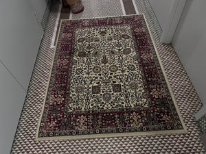 Alladdin Import, Persian Classics Tapis Area Rug, Vase- 3'11x5'7ft