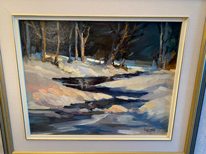 Original Oil Painting "Haliburton Creek" by Priscilla Lakatos