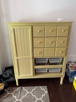 Green Multi-use Storage Cabinet