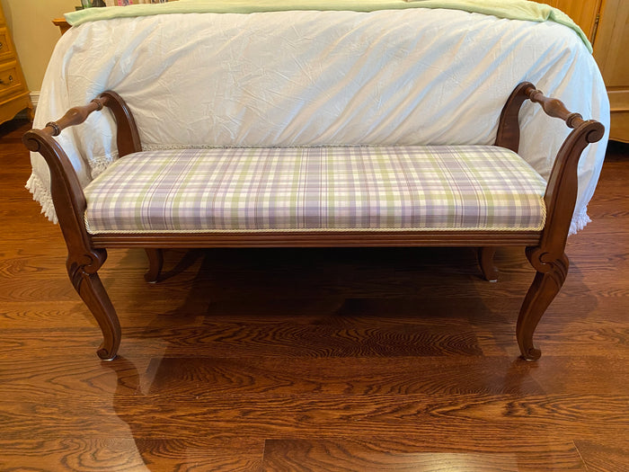 Upholstered & Wood Bench