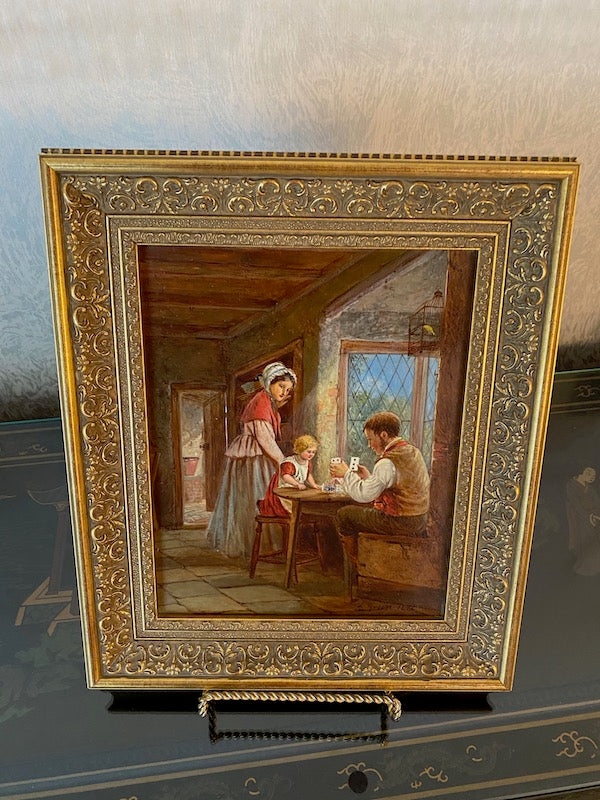 Signed & Framed Print on Stand by A. Green 1872