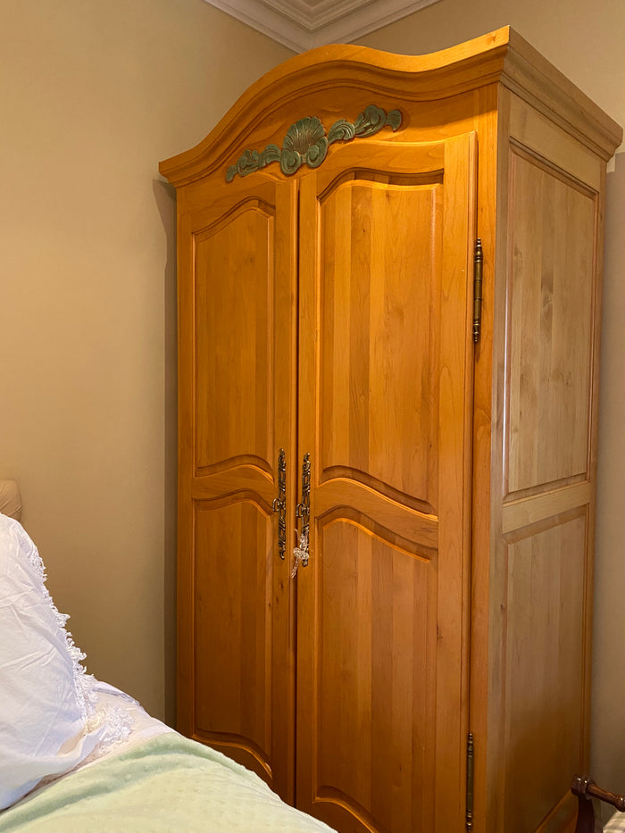 "Superior Wood"- Light Wood Armoire