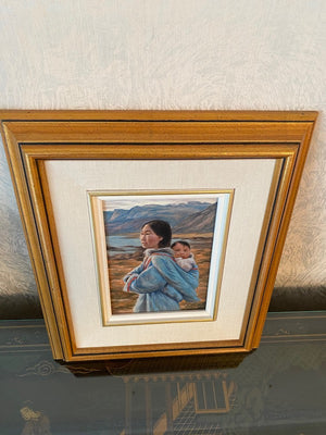 Original Painting/Drawing- "Summer Night in Pangnirtung" by Anna Noeh