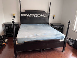 "Aspenhome" Dark Brown King 4-Poster Bed